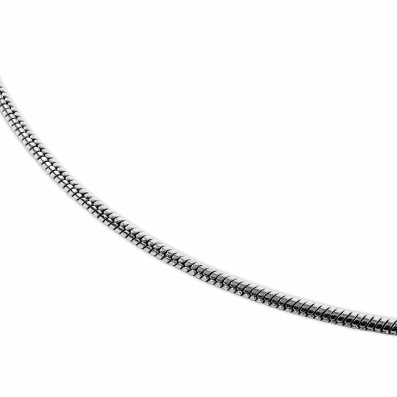 Cadena Cola de Ratón Plateada