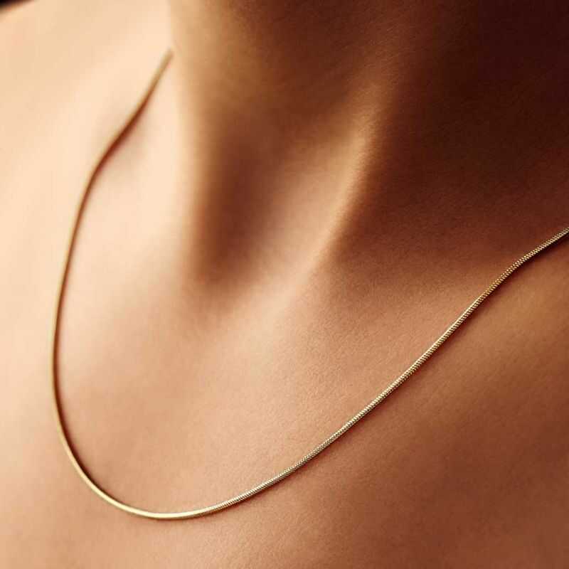 Cadena Cola de Ratón Dorada