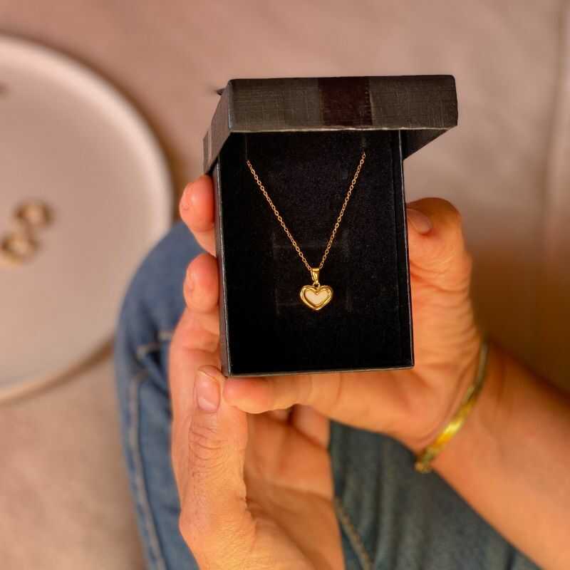 Cadena Corazón Dorado