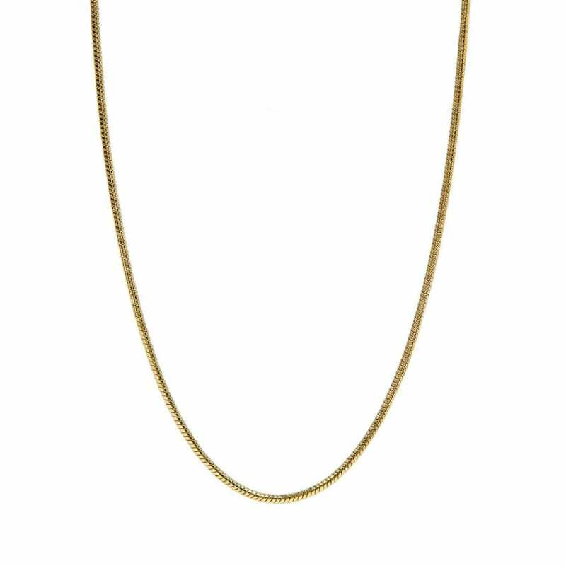 Cadena Cola de Ratón Dorada