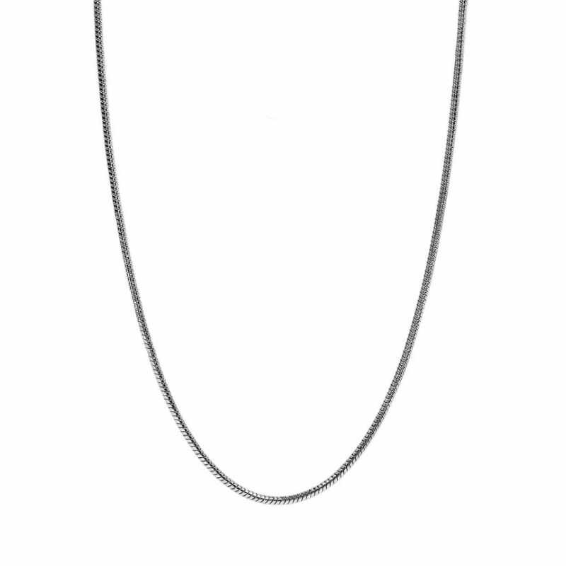 Cadena Cola de Ratón Plateada