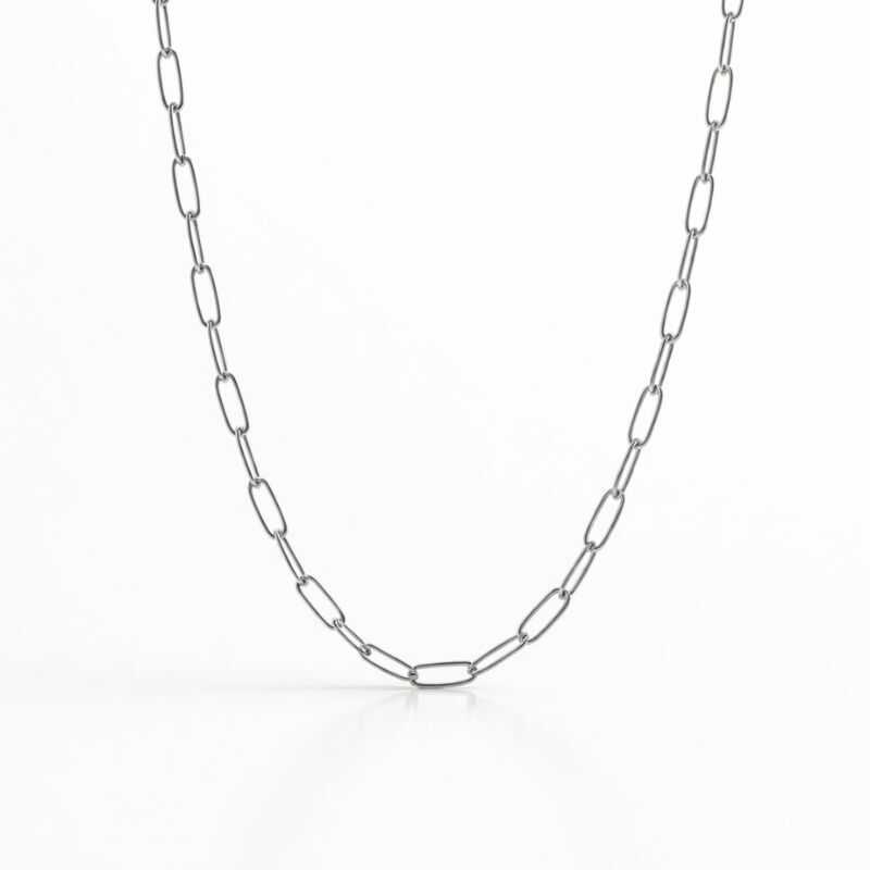 Cadena Clip Plateada