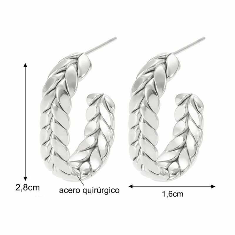 Aros Hojas Trenzados