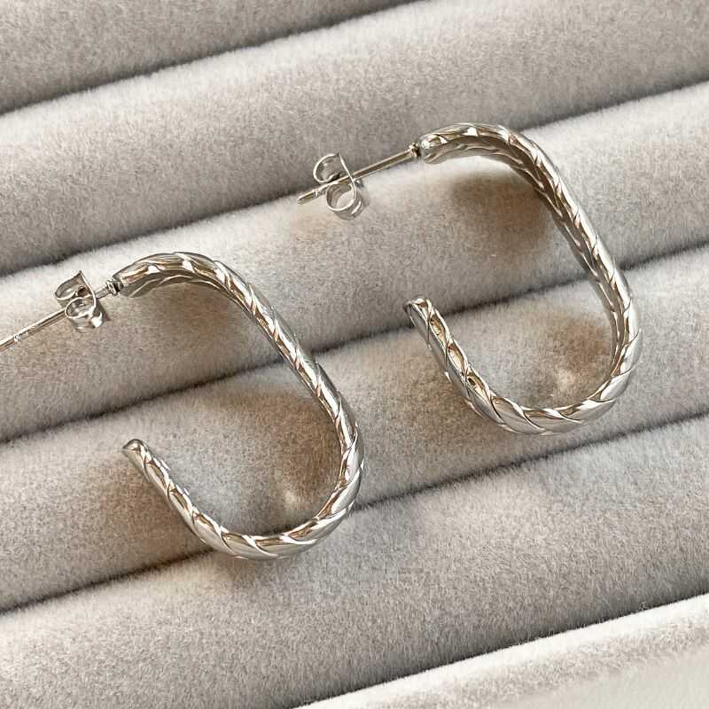 Aros Hojas Trenzados