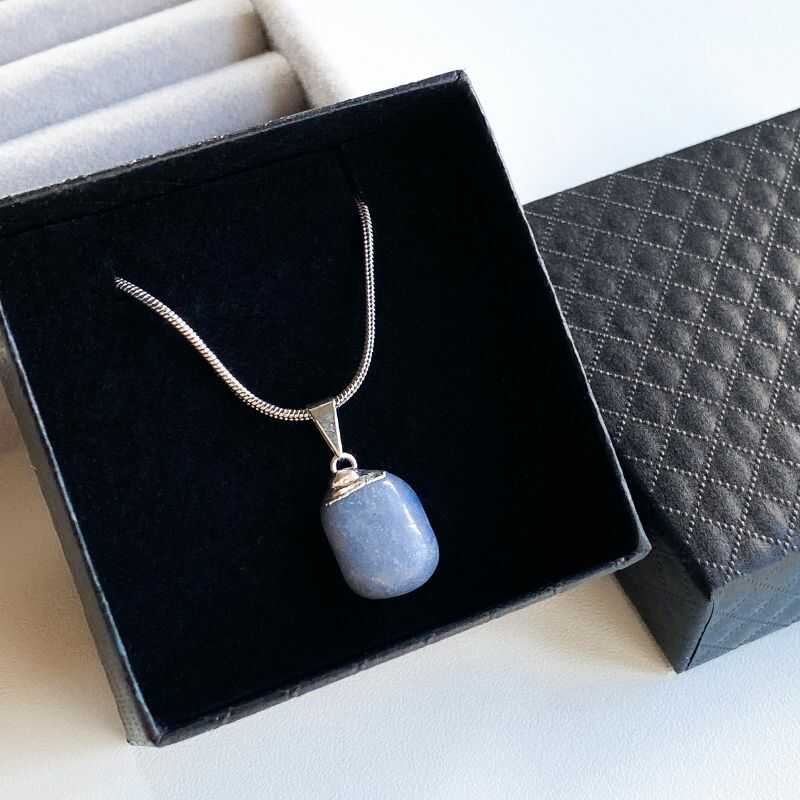 Colgante Cuarzo Azul