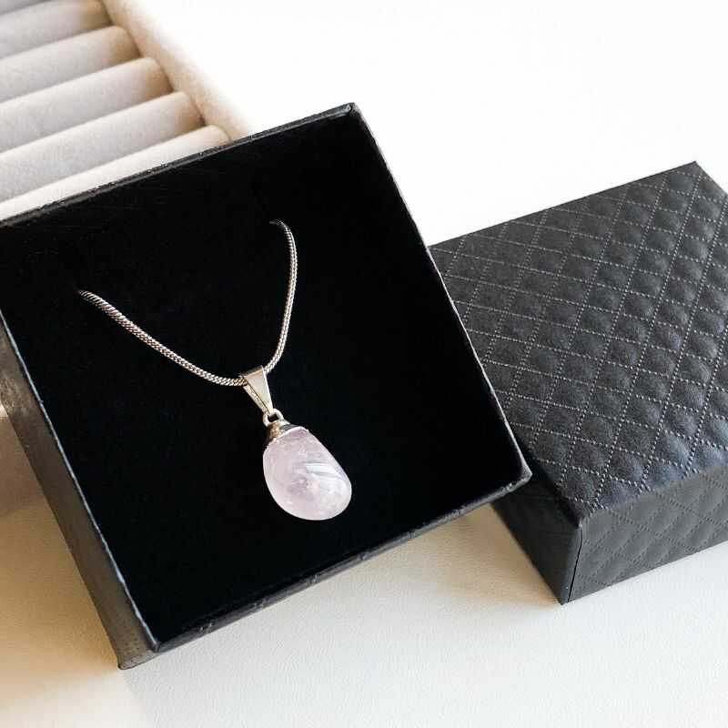 Colgante Cuarzo Rosa