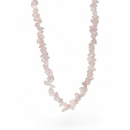 Collar Escallas Cuarzo Rosa