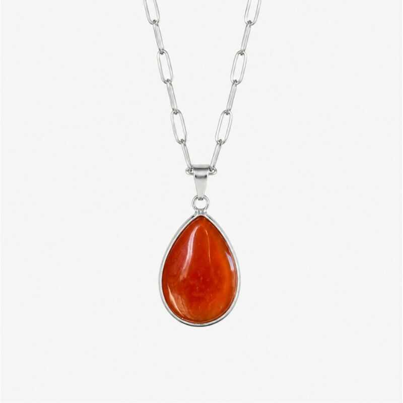 Collar Cornalina Engarzada