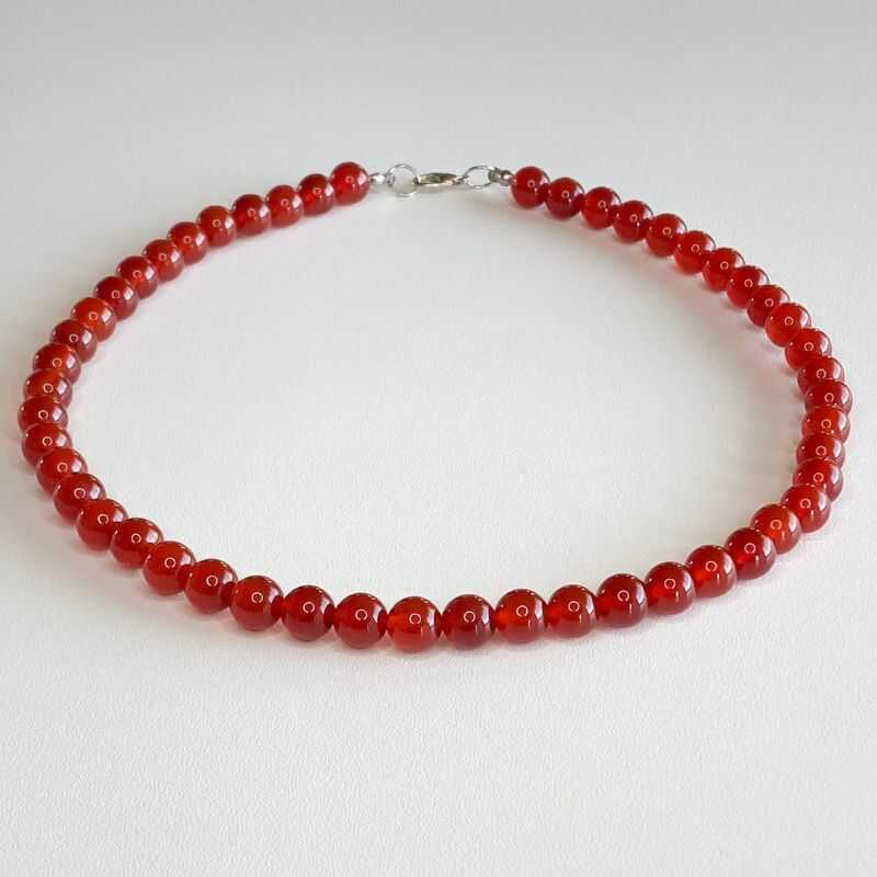 Collar Gargantilla Ágata Roja