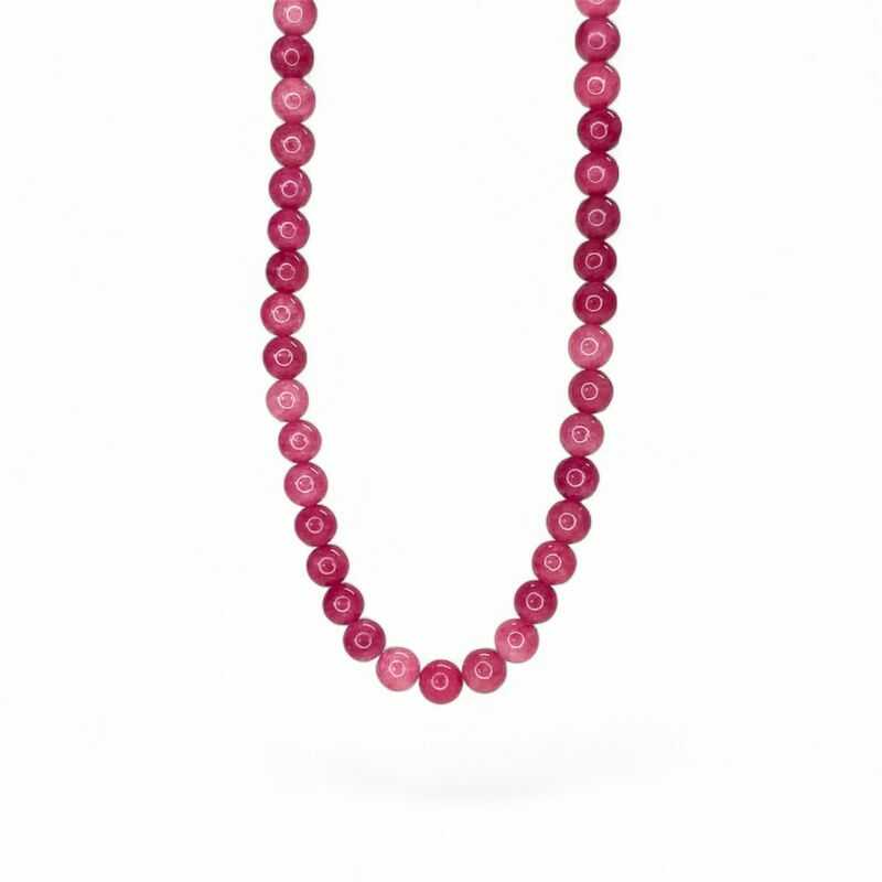 Collar Gargantilla Jaspe Rosa