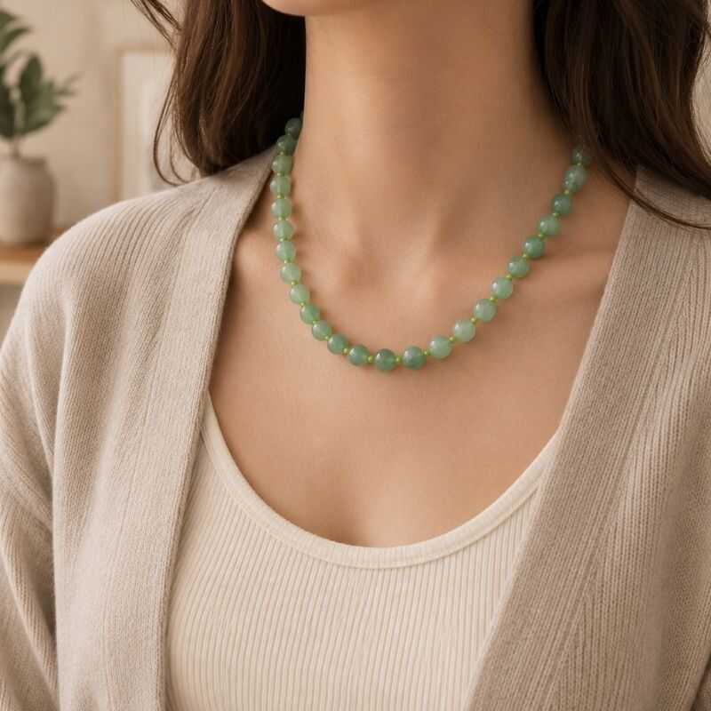 Collar Aventurina + Mostacillas