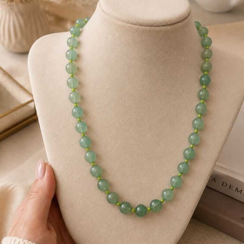 Collar Aventurina + Mostacillas