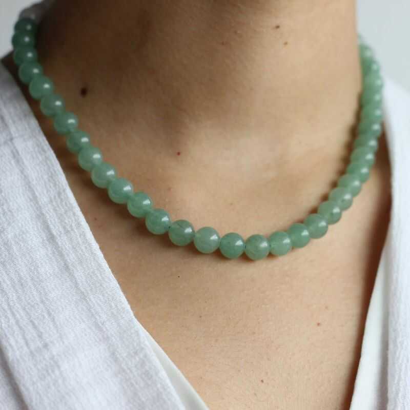 Collar Gargantilla Aventurina Verde