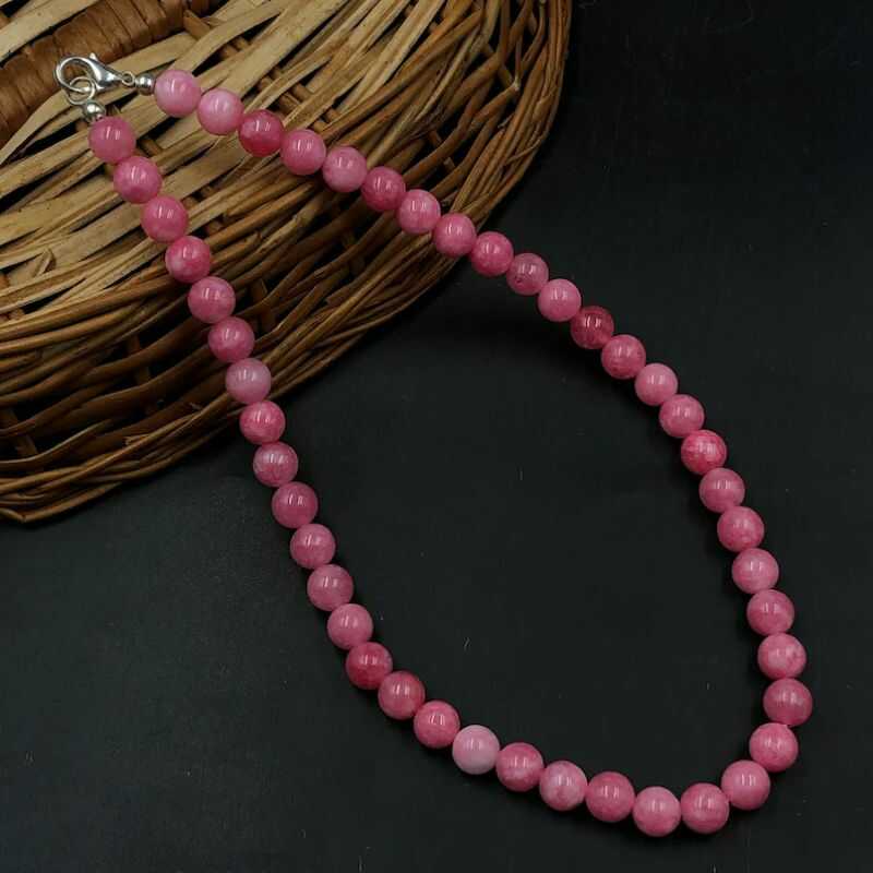 Collar Gargantilla Jaspe Rosa