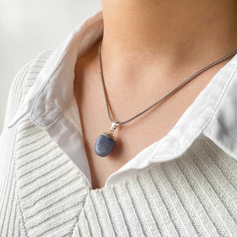 Colgante Cuarzo Azul