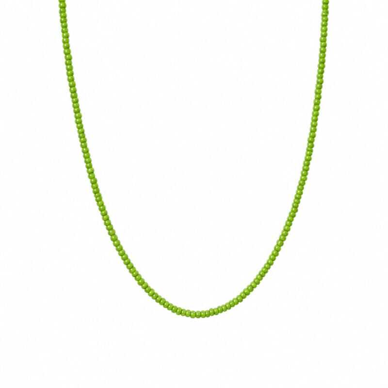 Collar Mostacillas Verde Claro
