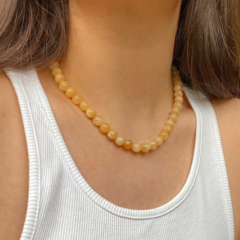 Collar Gargantilla Jade Amarillo