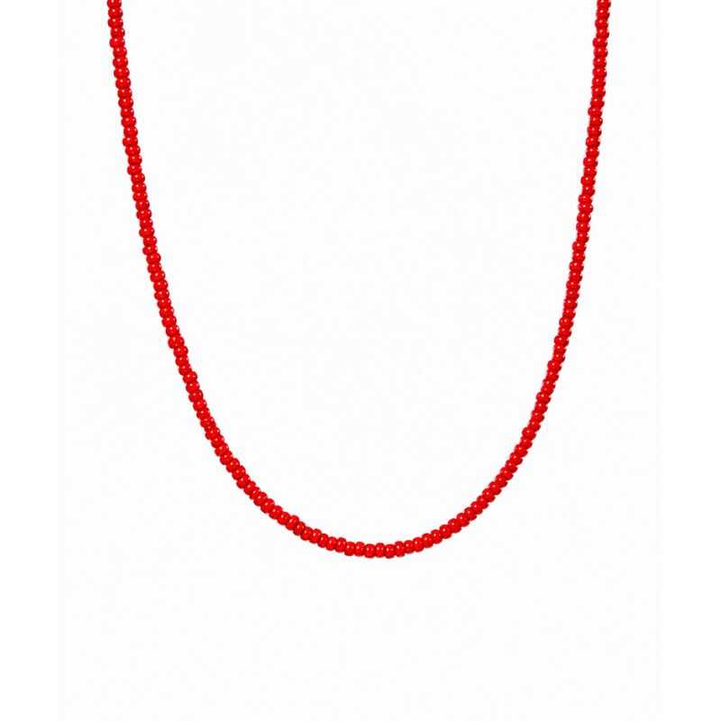 Collar Mostacillas Rojo