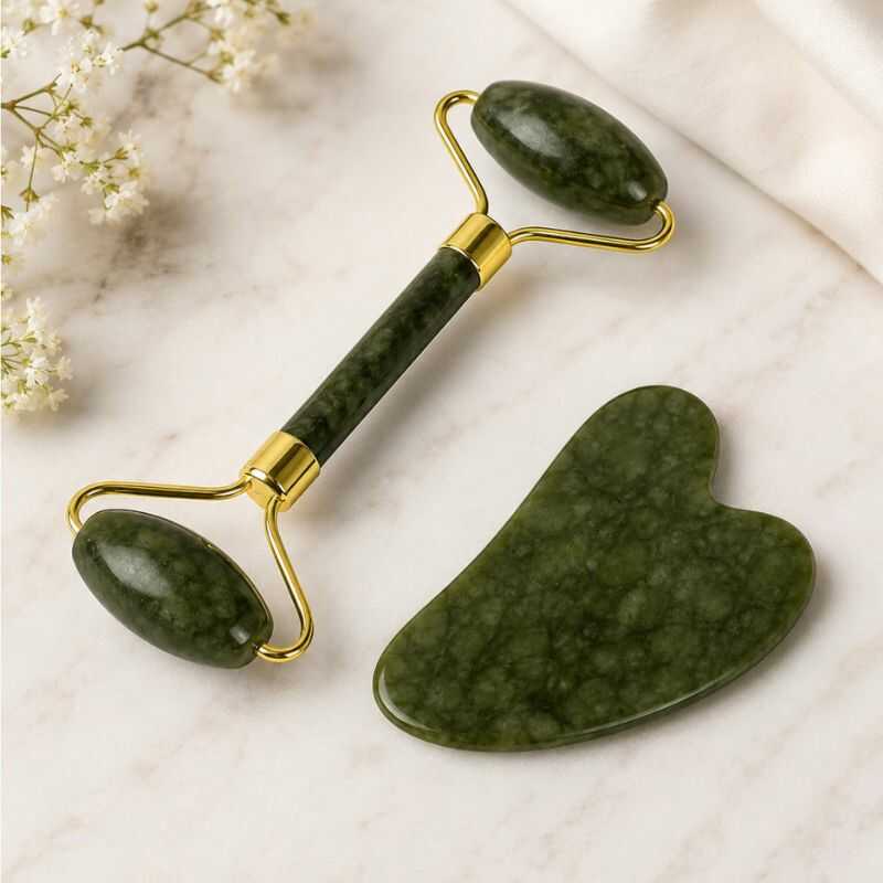 Rodillo Masajeador + Gua Sha