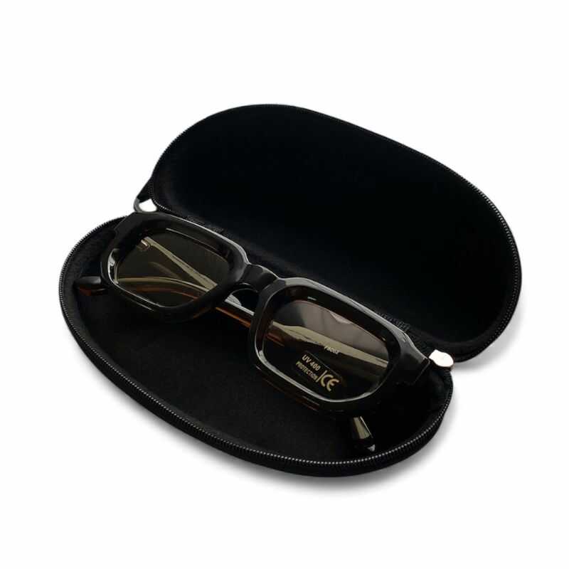 Lentes Rectangulares Grueso Azul