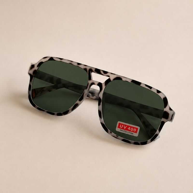 Lentes Aviador Animal Print Verde