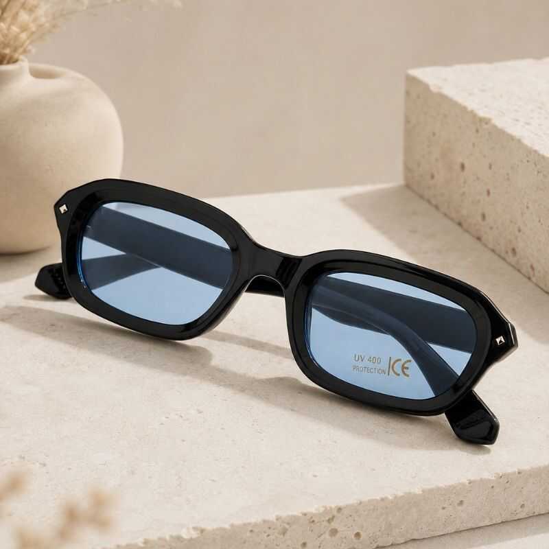 Lentes Rectangulares Azul