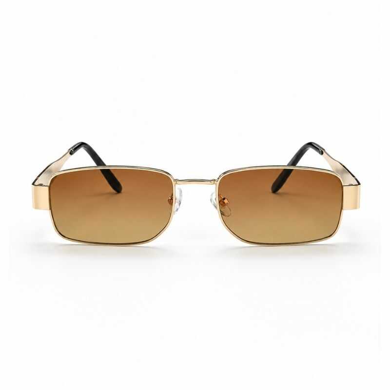 Lentes Golden Rectangulares Marrón