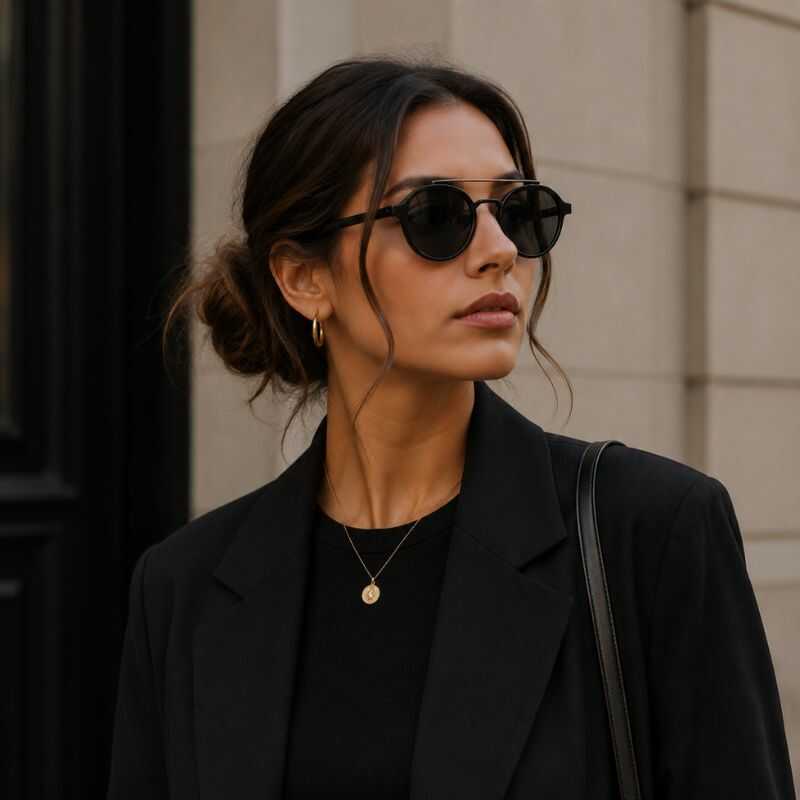 Lentes Circulares Negro