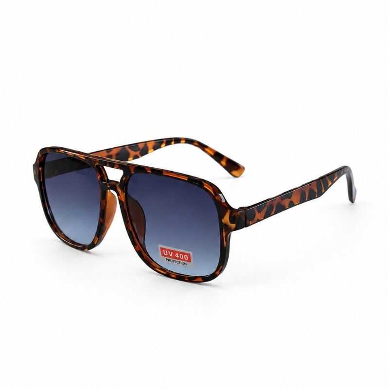 Lentes Aviador Animal Print Azul