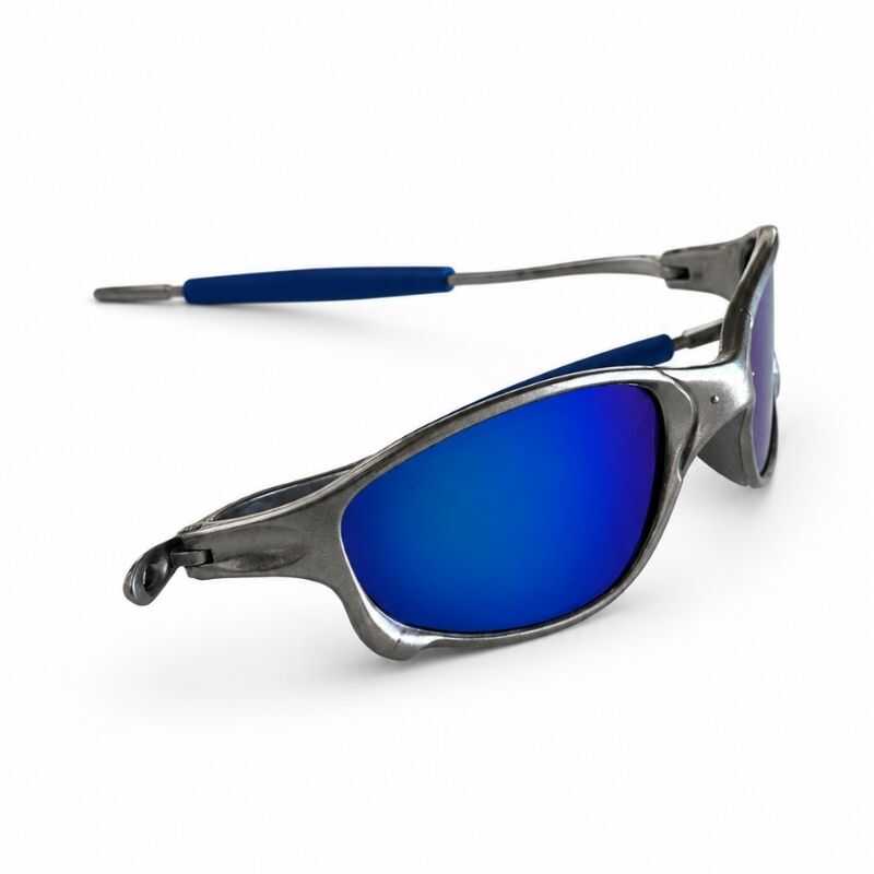 Lentes Brasil Gris y Azul Patilla Azul
