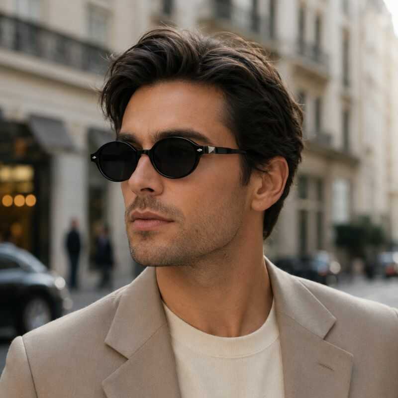 Lentes Ovalados Negro
