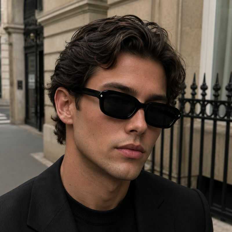 Lentes Rectangulares Negro