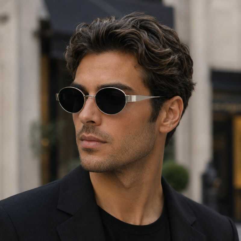 Lentes Silver Ovalados Negro