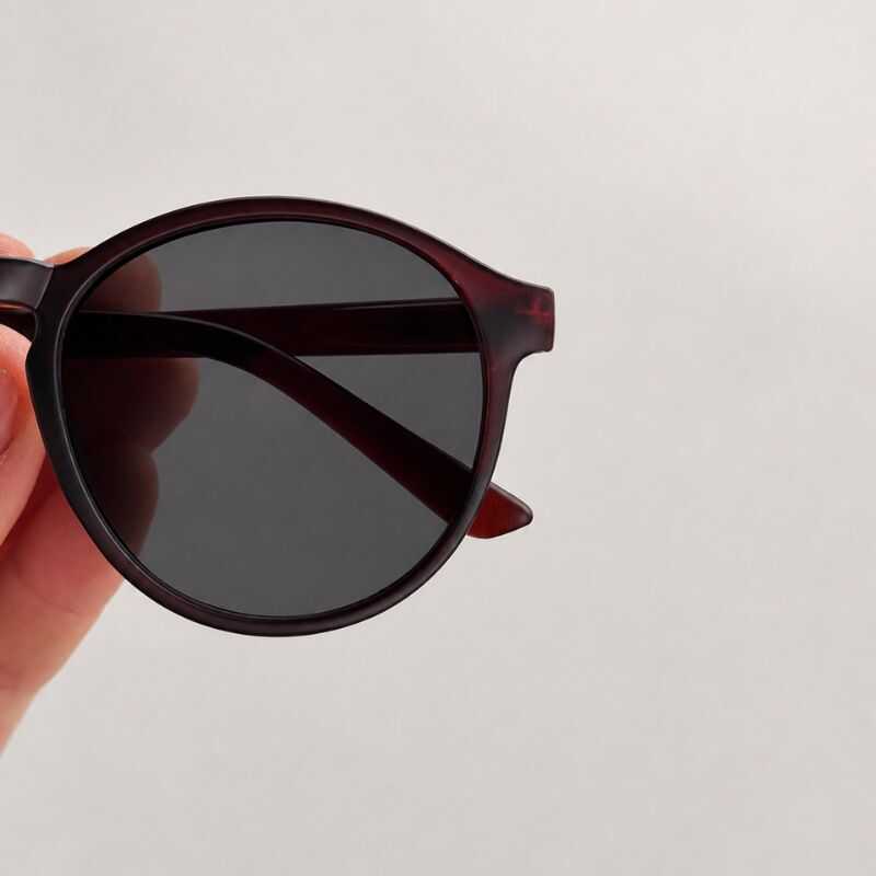 Lentes Circulares Marrón Mate