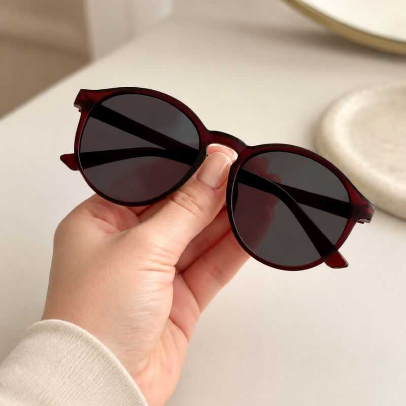 Lentes Circulares Marrón Mate