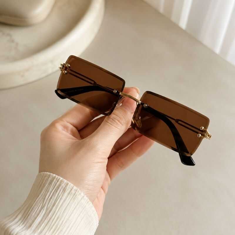 Lentes Rimless Marrón