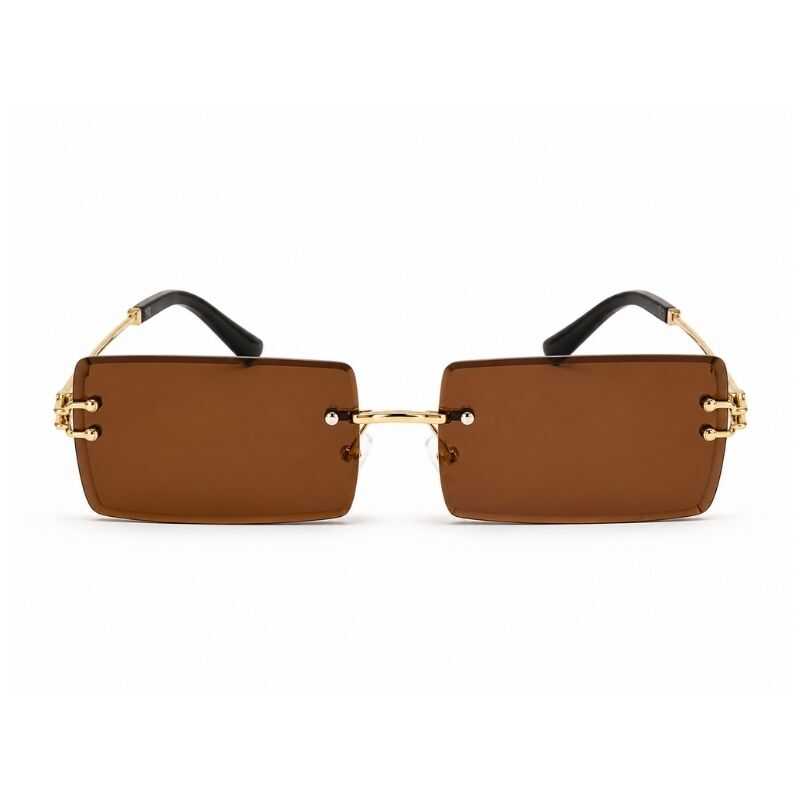 Lentes Rimless Marrón