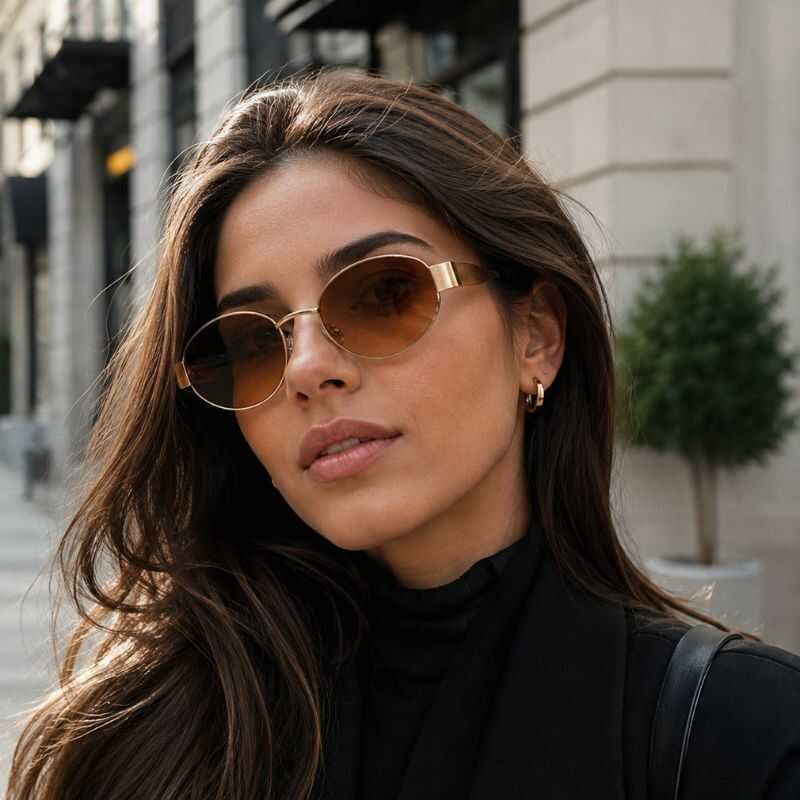 Lentes Golden Ovalados Marrón