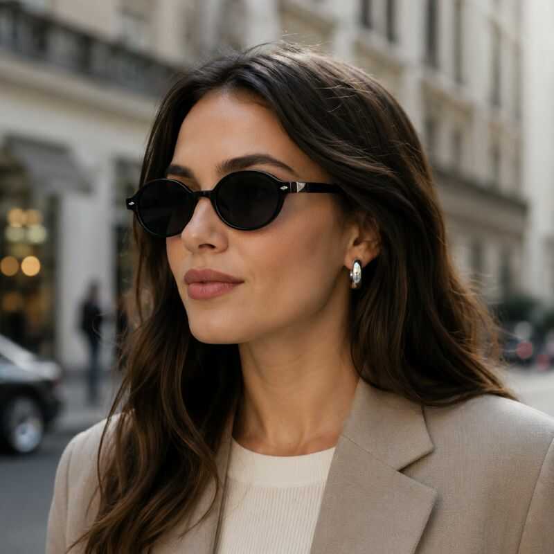 Lentes Ovalados Negro