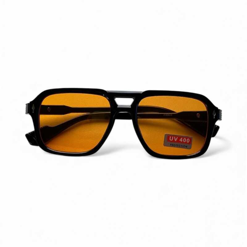 Lentes Retro Aviador Naranja