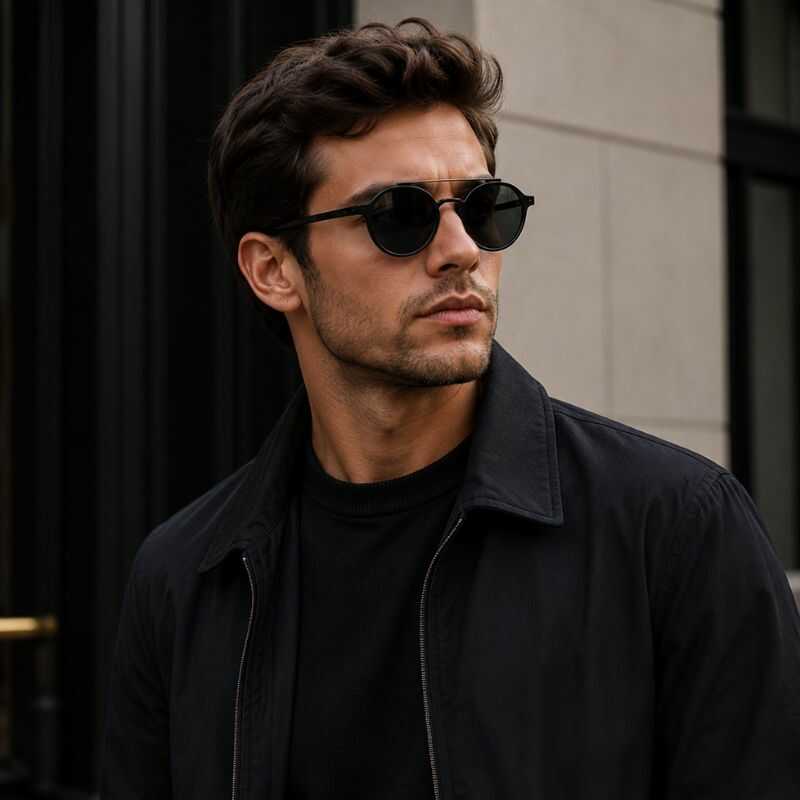 Lentes Circulares Negro