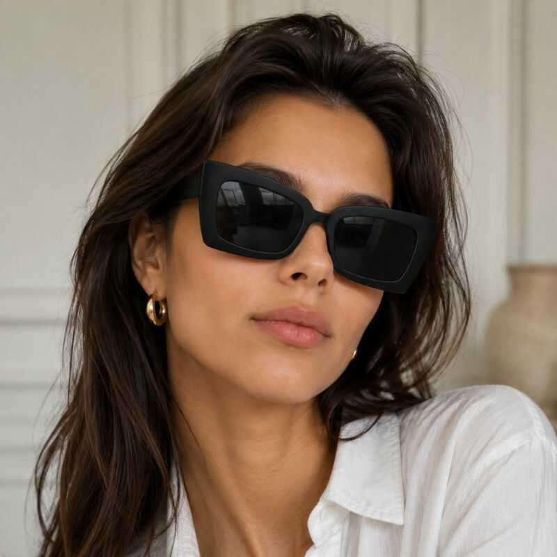 Lentes Cat Eyes Negro