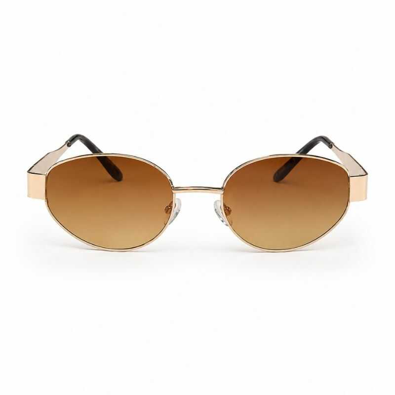 Lentes Golden Ovalados Marrón