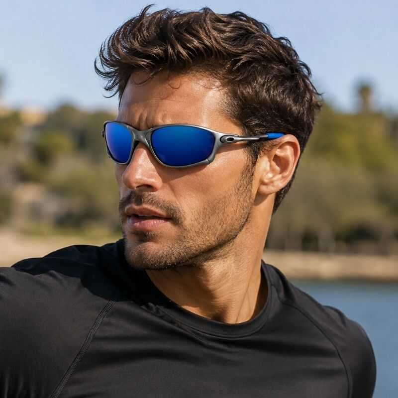 Lentes Brasil Gris y Azul Patilla Azul