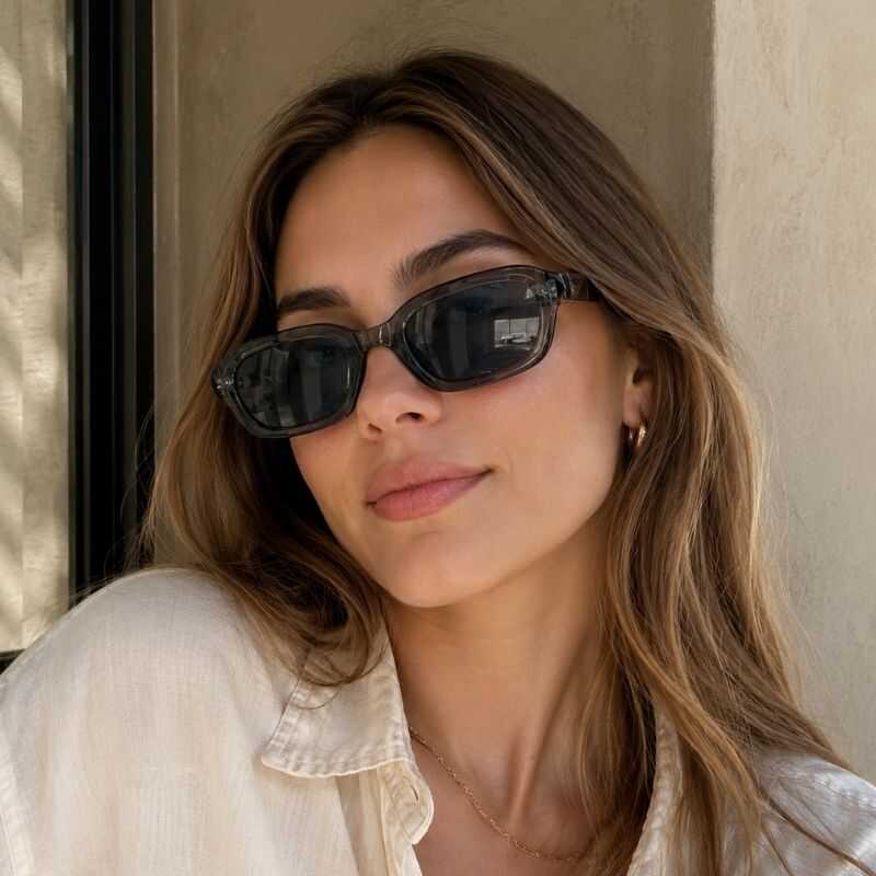Lentes Rectangulares Gris