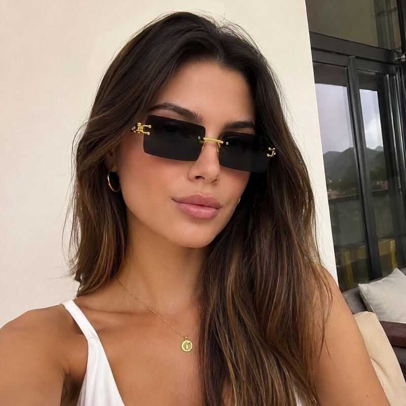 Lentes Rimless Negro