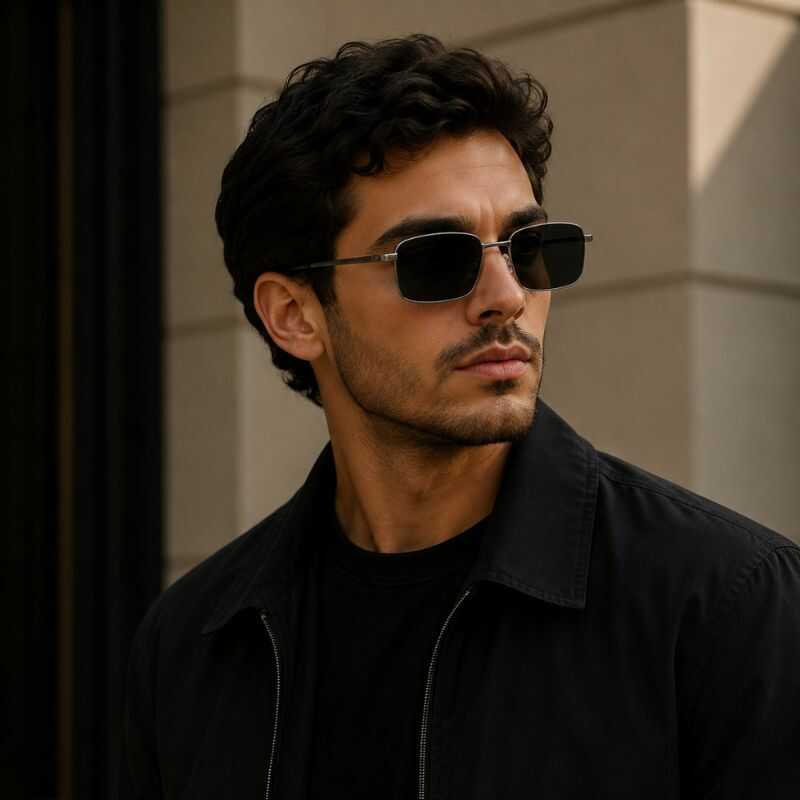 Lentes Retro Negro y Gris