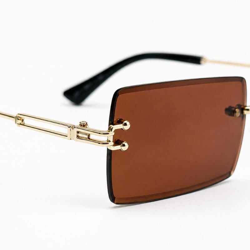 Lentes Rimless Marrón