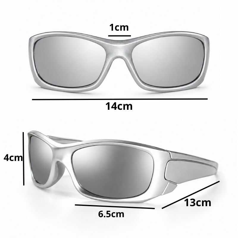 Lentes Y2K Envolventes Gris