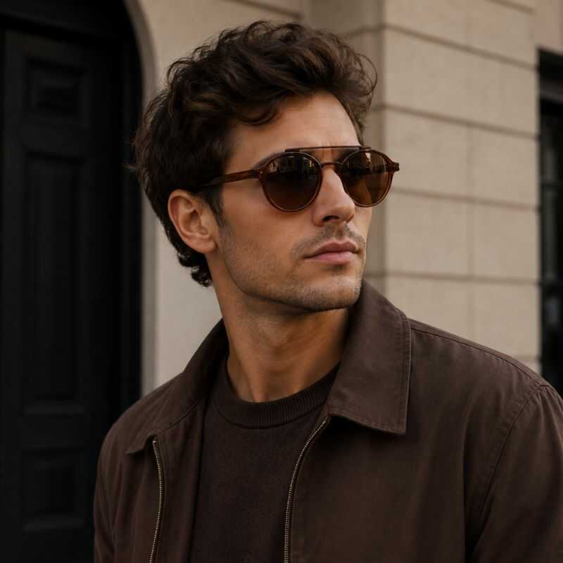 Lentes Circulares Marrón
